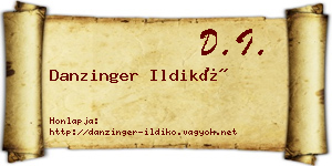 Danzinger Ildikó névjegykártya