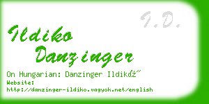 ildiko danzinger business card